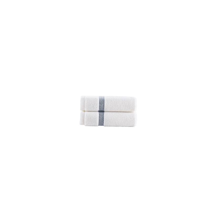 Brooks Brothers Contrast Border 2 pcs Wash Towels - Navy
