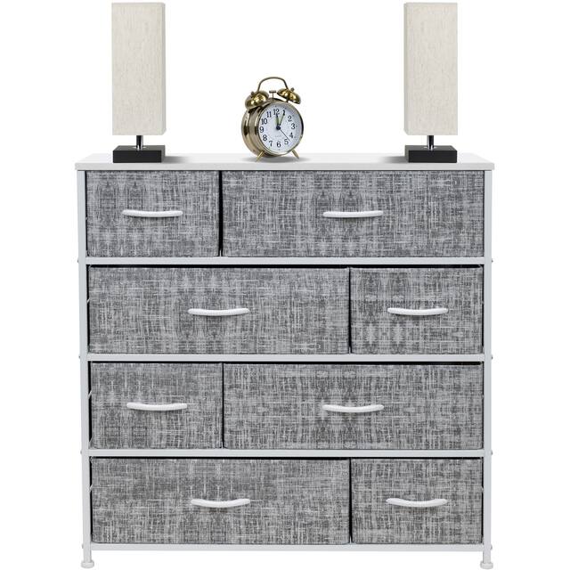Dresser w/ 8 Drawers Furniture Storage & Chest Tower for Bedroom