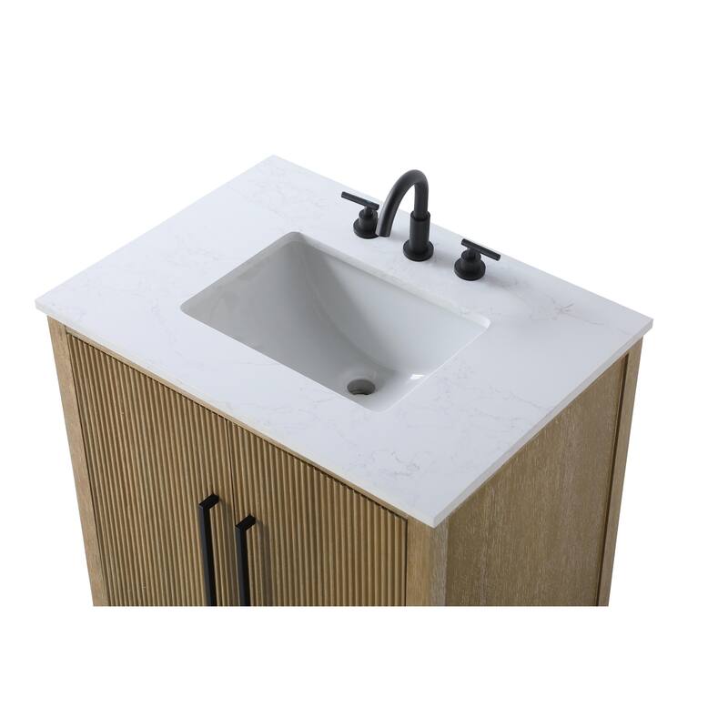 Elegant Lighting VF29630 Blakely 30" Free Standing Single Basin Vanity