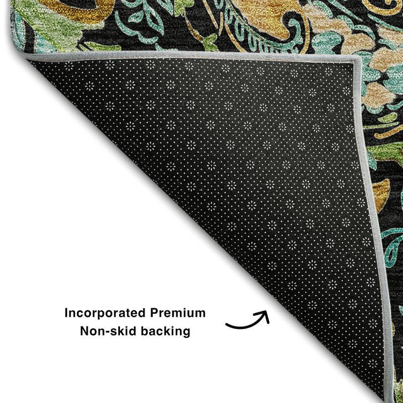 Premium Washable Super Soft Traditional Paisley Mayfield Rug