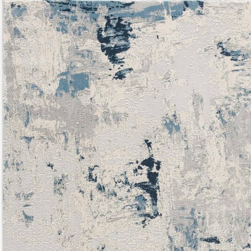 HomeRoots Abstract Modern Runner Area Rug