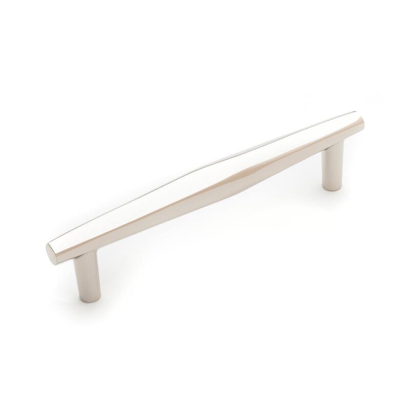 RK International Gibraltar 5 Inch Center to Center Bar Cabinet Pull - Polished Nickel