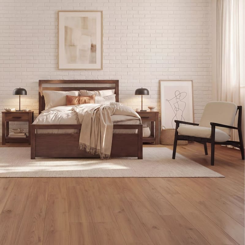 Grain Wood Furniture Solid Wood Loft Platform Bed
