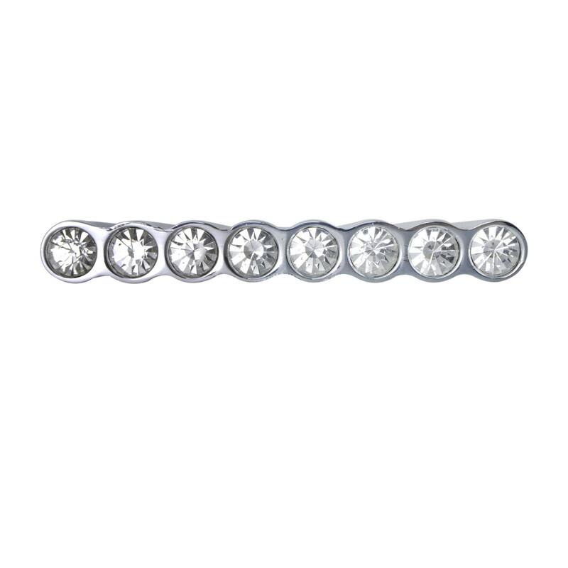 Utopia Alley Gleam 8 Crystal Pull Handle - Decorative Cabinet Chrome Drop Pull Handles, 1.3" Center to Center