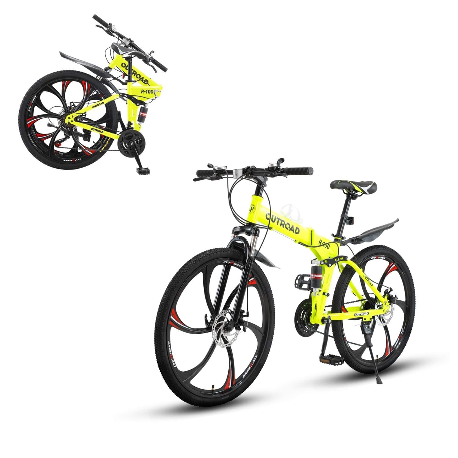 Dual suspension folding bike outlet