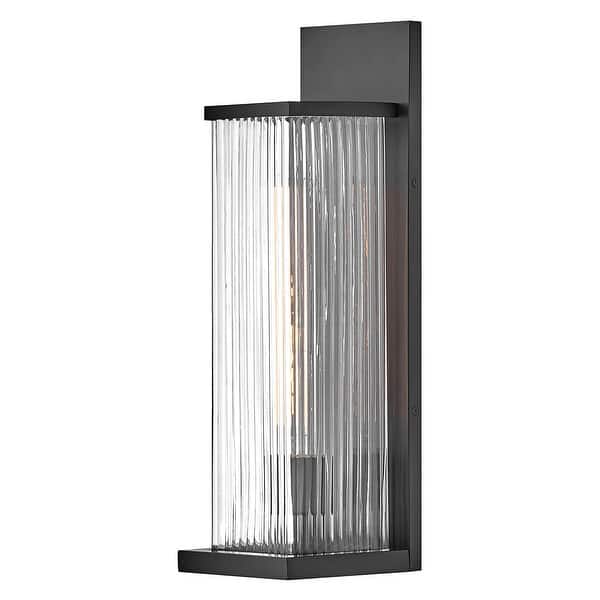 slide 2 of 6, Hinkley Lighting 10604 Torrent 19" Tall Outdoor Wall Sconce Black