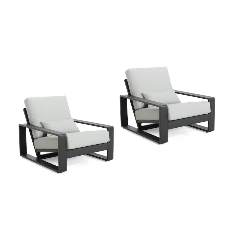 Christopher Knight Home - Milo Modern Outdoor/Indoor Aluminum Leisure Chair with Ergonomic Design
