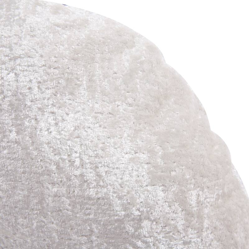Allan Andrews Amaron Decorative Round Crushed Velvet Throw Pillow