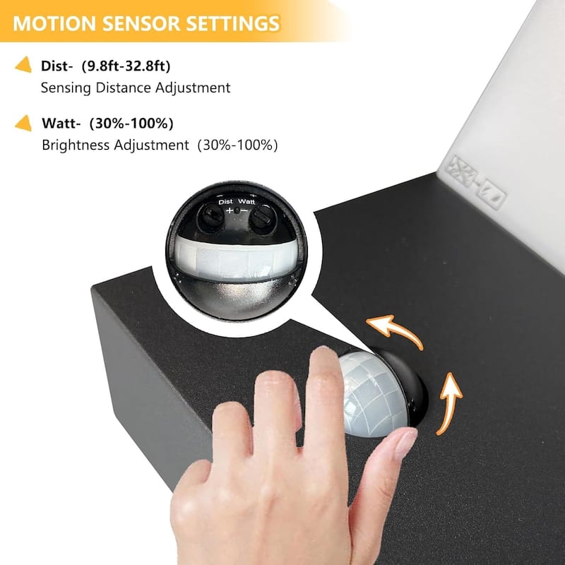 Wall Light Outdoor LED Wall Mount Lamp Wall Sconce with Motion Sensor Lantern Fixture