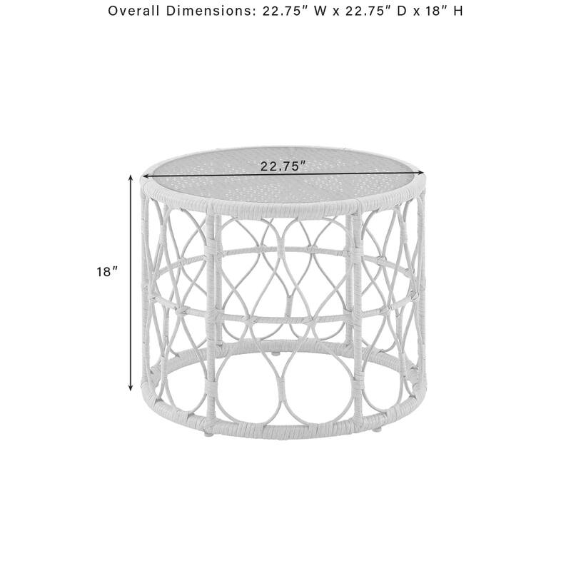 Juniper 2Pc Outdoor Wicker Conversation Set - 67"x54.5"x36"