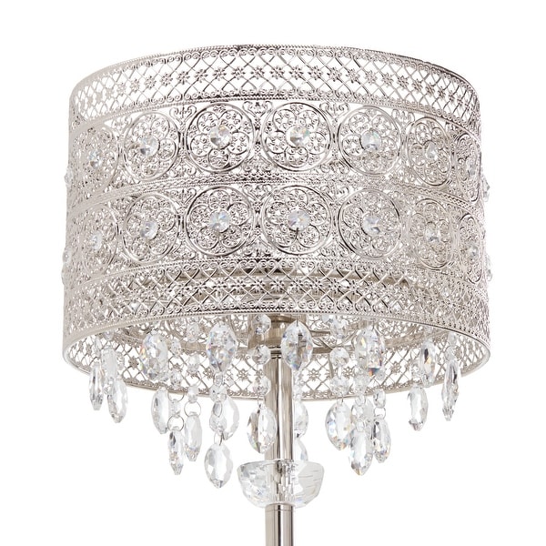 Silver chandelier table lamp discount