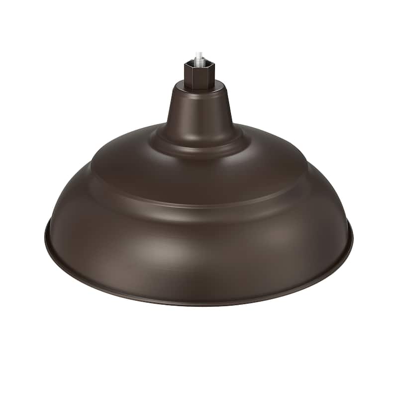 R Series 1-Light Warehouse Shade - Architectural Bronze - 14