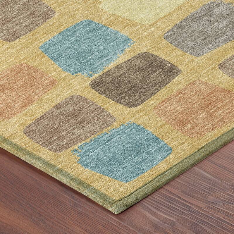 Machine Washable Indoor/ Outdoor Casual Hoppy Chantille Rug