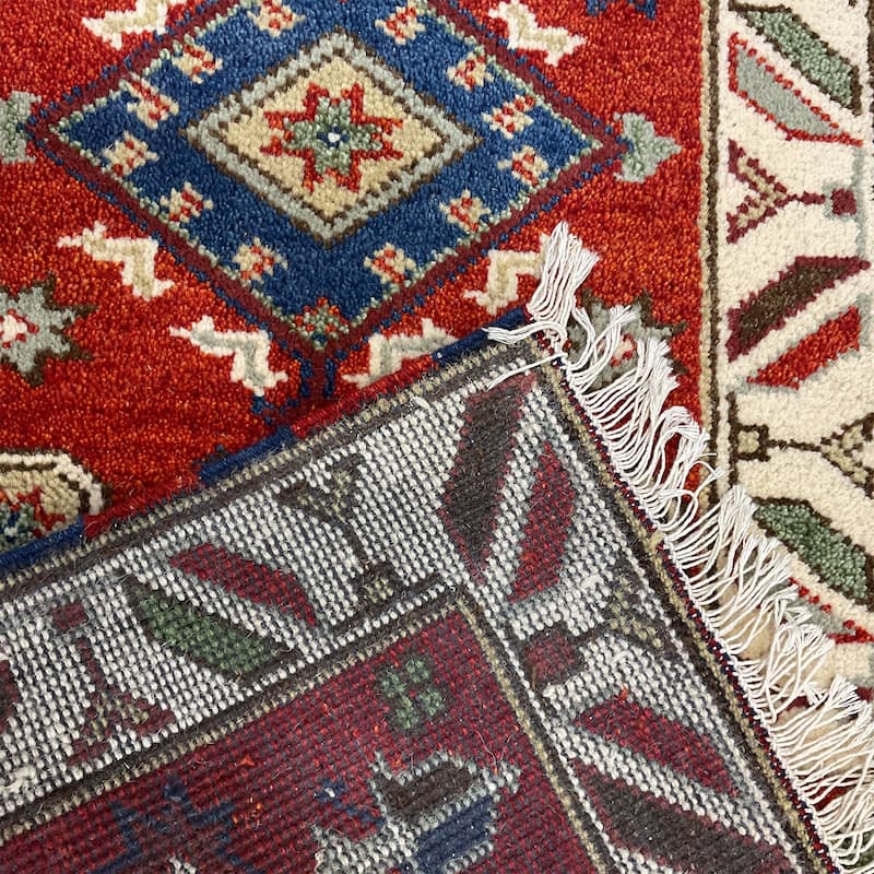 HERAT ORIENTAL Handmade Kazak Wool Rug - 2'2" x 3'11"