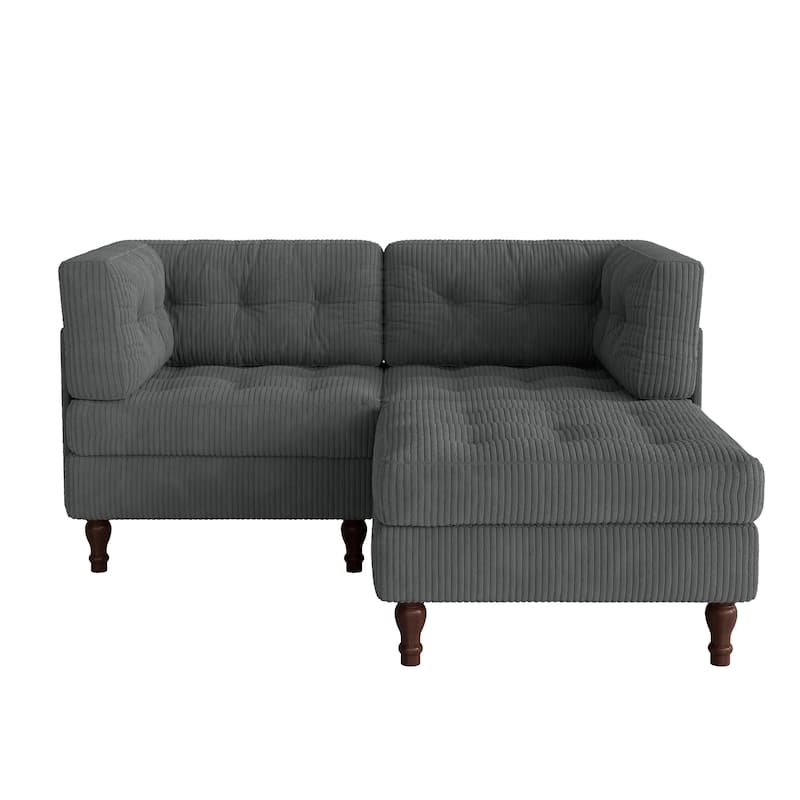 Madison Oversized Upholstered Corduroy Modular Sectional Sofa