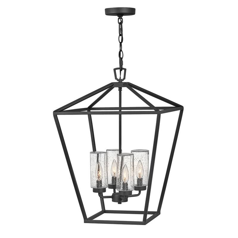 Hinkley Lighting Alford Place 4 Light 17" Wide Open Air Taper Candle - Museum Black