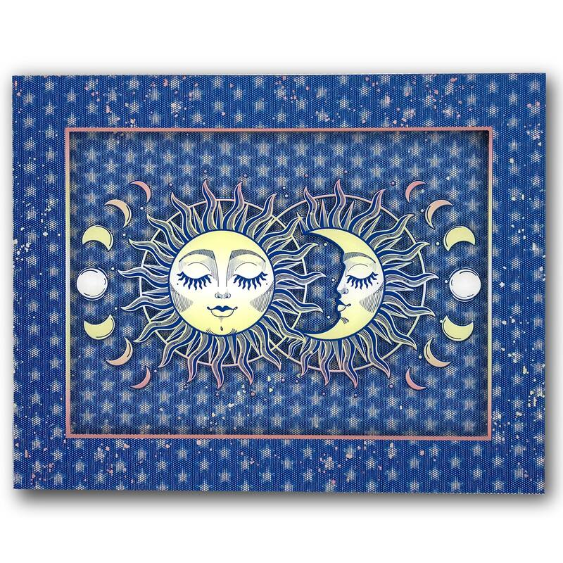 Matashi 5D Multi-Dimensional Wall Art - Custom Made Sun and Moon Wall Art Print