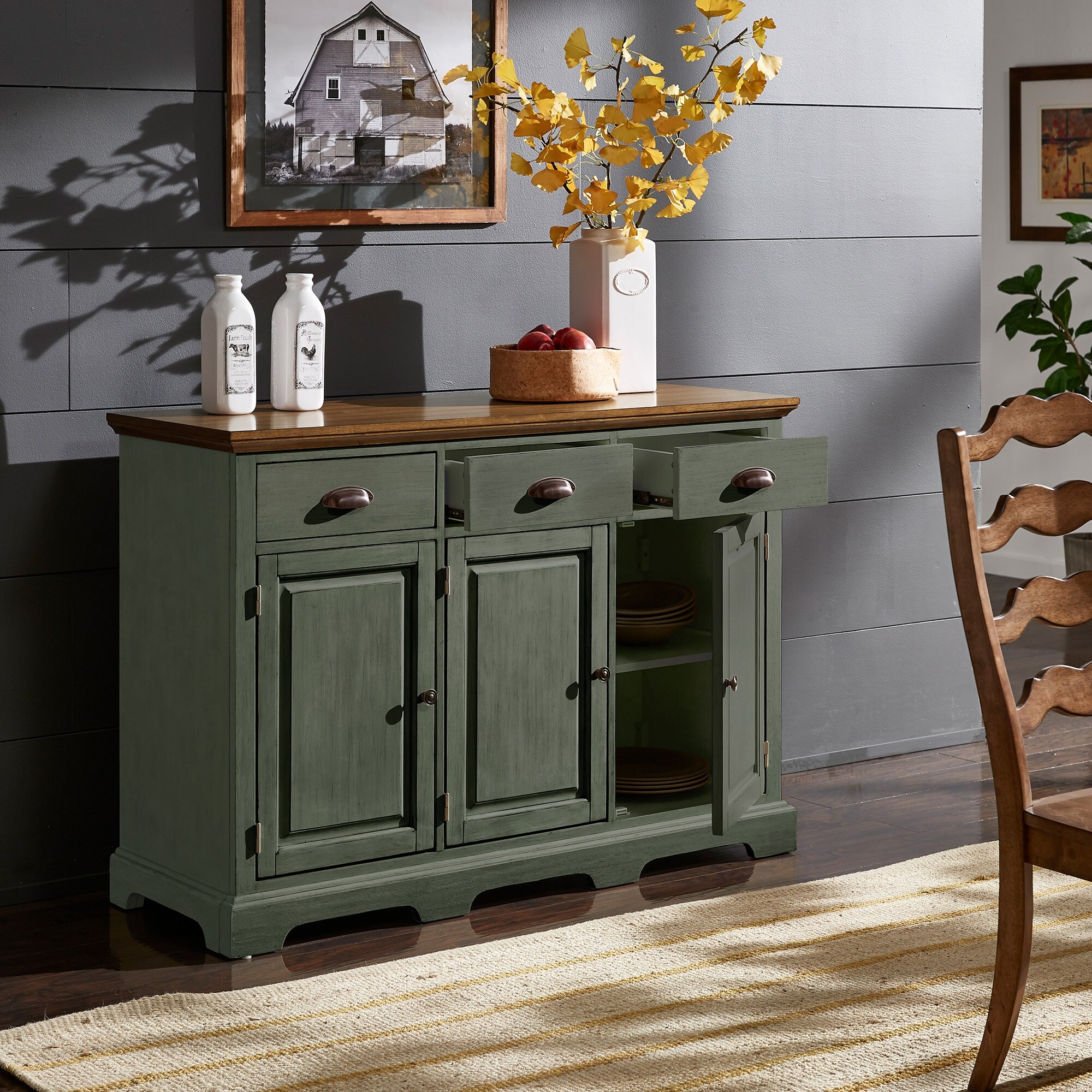 Eleanor Wood Cabinet Buffet Server by iNSPIRE Q Classic