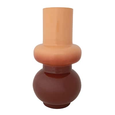 Enameled Metal Indoor/Outdoor Vase