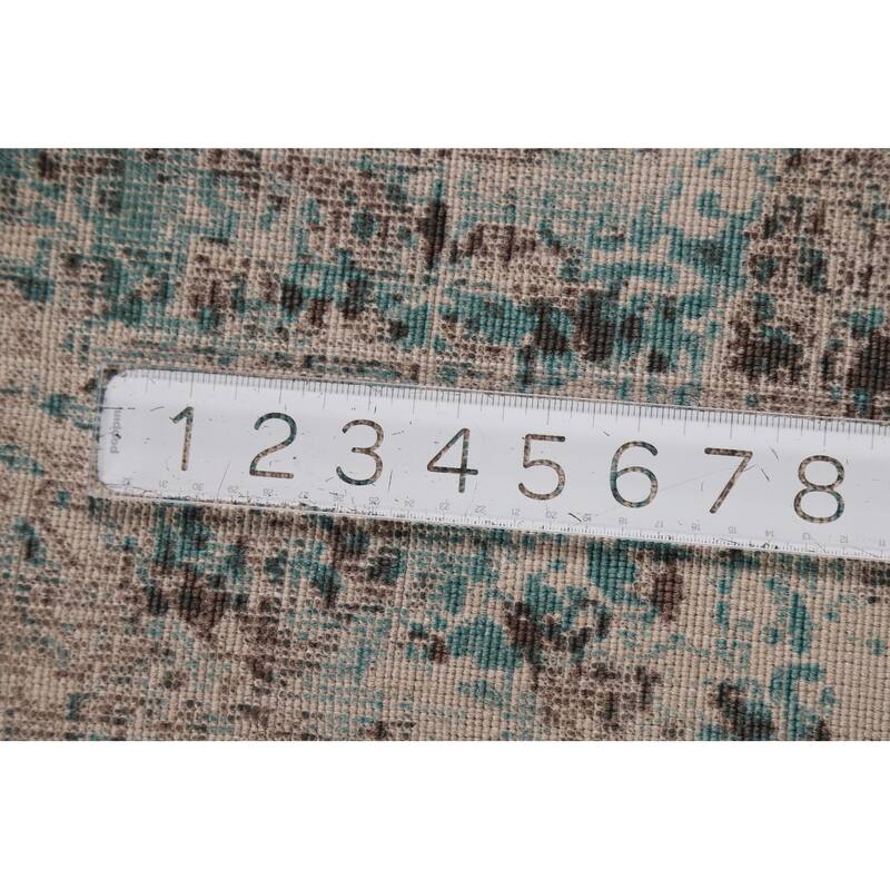 Contemporary Abstract Indian Area Rug Handmade Bedroom Wool Carpet - 8'3"x 9'10"