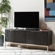 preview thumbnail 15 of 13, SAFAVIEH Lylia 4-Door Entertainment Media Stand (Fits up to 65" Flatscreen TV) - 60.8 in. x 17.7 in. x 24.6 in.