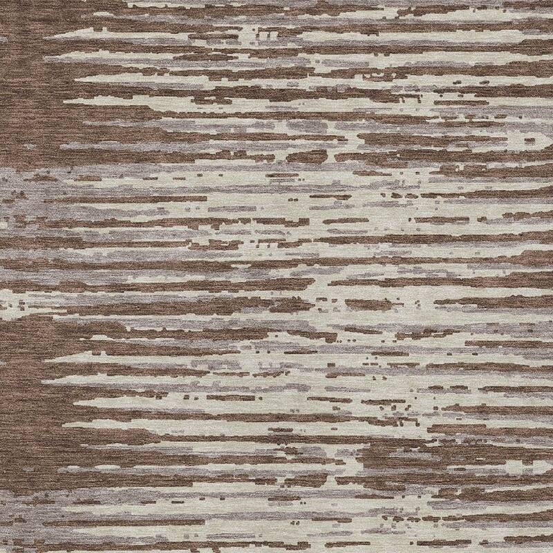 HomeRoots Striped Transitional Rectangle Outdoor Rug