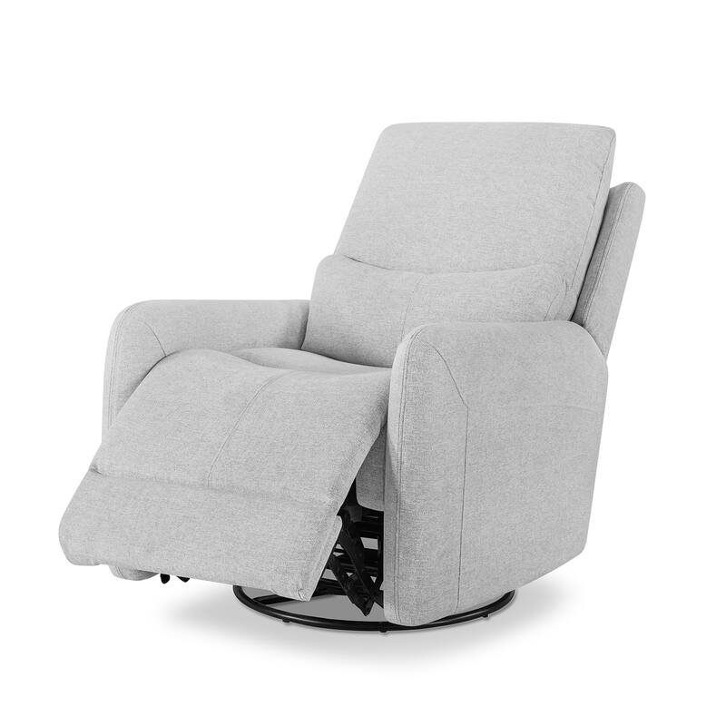 30" Power Recliner 360-degree Swivel Arm Chair Faux Leather