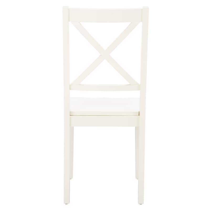 SAFAVIEH Lulla Farmhouse x-Back Dining Chair (Set of 2) - 18.4" W x 19.9" L x 37" H - 18Wx20Dx37H