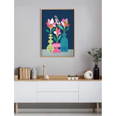 Kate and Laurel Sylvie Magnolias Canvas by Rachel Lee of My Dream Wall