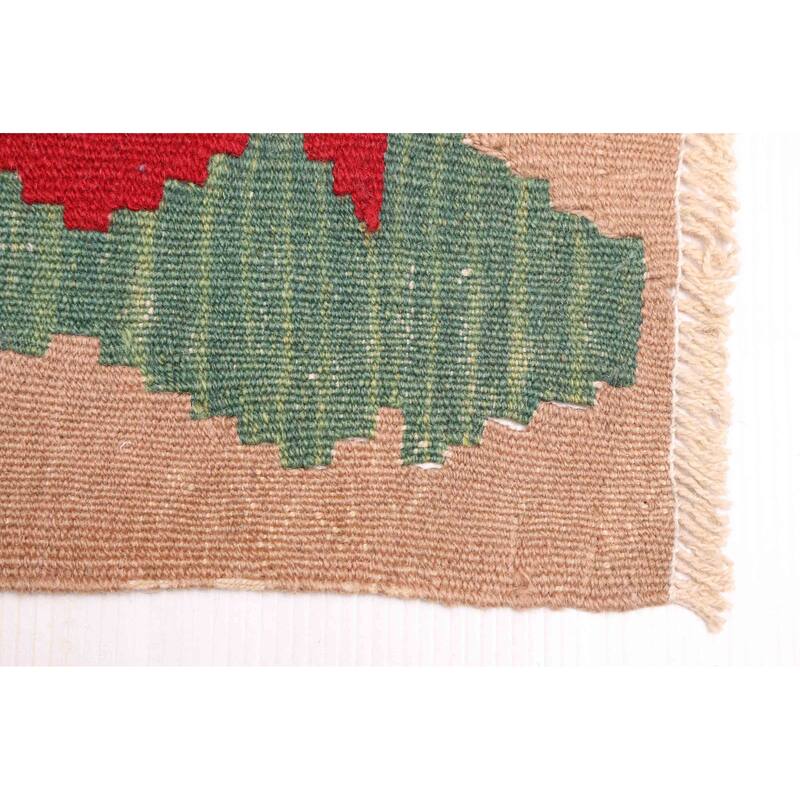 ECARPETGALLERY Flat-Weave Bold and Colorful Sky Blue Wool Kilim - 3'9 x 5'8