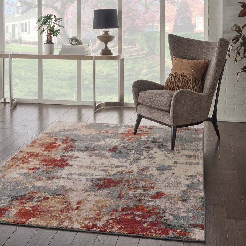 Nourison Artworks Textured Abstract Modern Area Rug