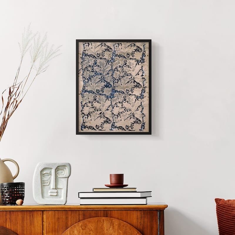 Vintage Abstract Print CXIV -Framed Print