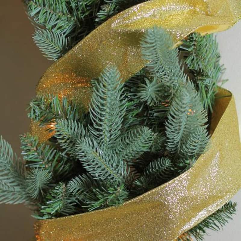 Shimmering Metallic Gold Ribbed Wired Craft Ribbon 2.5" x 10 Yards