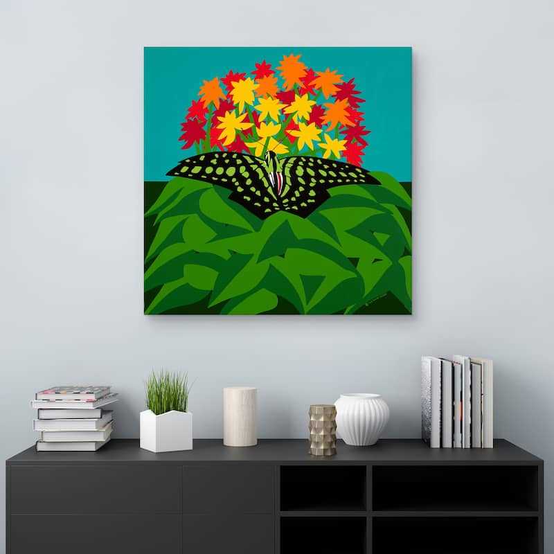 A Tailed Jay by Synthia SAINT JAMES Canvas Art Print