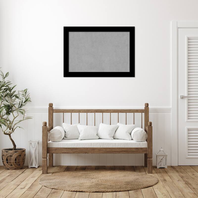 Amanti Art Basic Black Framed Magnetic Board
