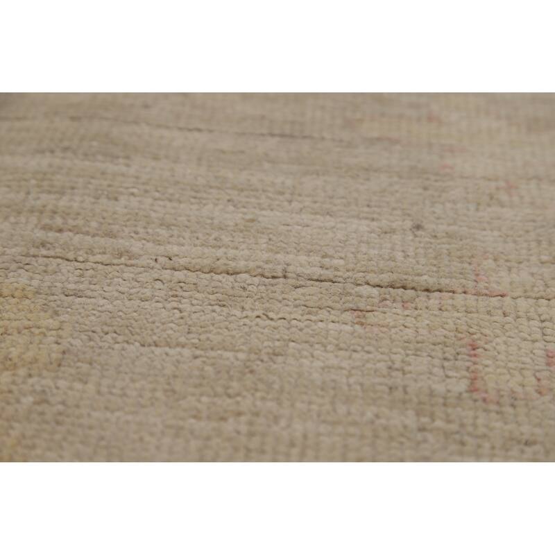 Floral Oushak Turkish Area Rug Handmade Vegetable Dye Wool Carpet - 8'0"x 9'9"