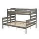 preview thumbnail 10 of 31, Detachable Design Wood Twin XL over Queen Bunk Bed with Ladder,Multifunctional Bunk Bed