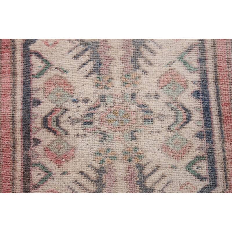 Antique Look Anatolian Turkish Rug Hand-knotted Oriental Wool Carpet - 1'7" x 3'3"