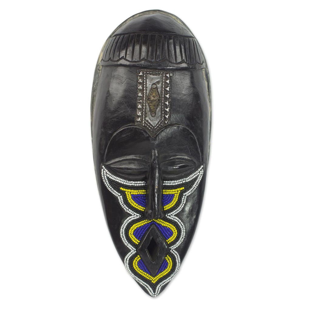 Novica Handmade Fakye African Wood Mask