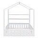 preview thumbnail 36 of 36, House-Shaped Twin Bed with Fence Rails and Storage Shelving