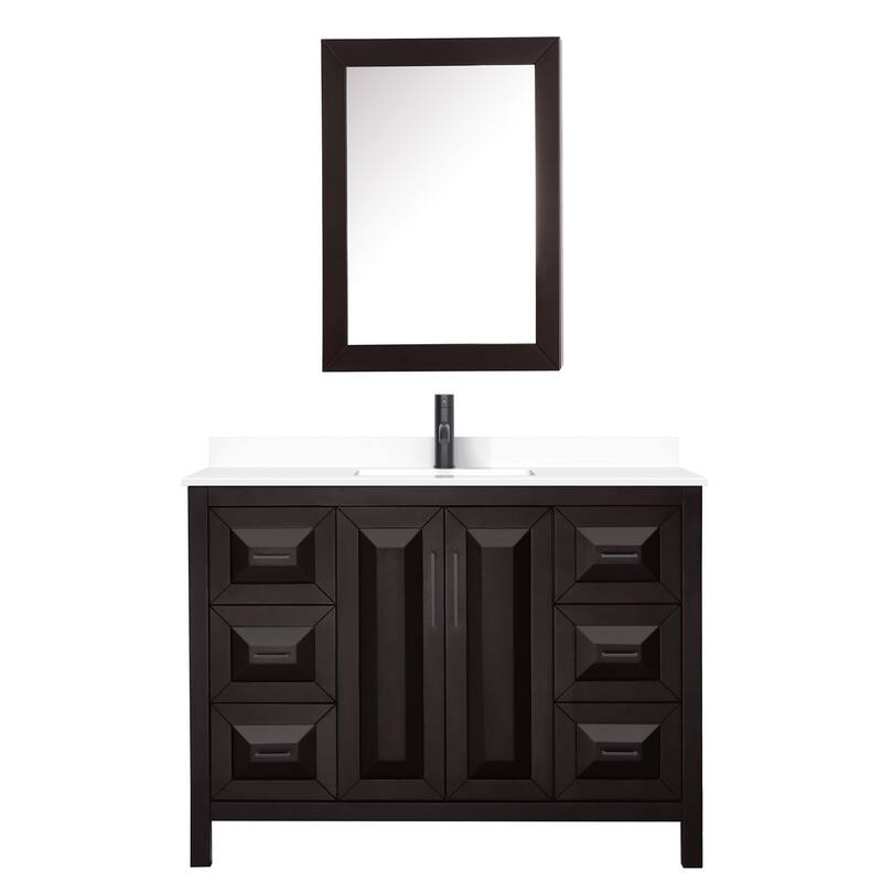 Wyndham Collection Daria 48" Free Standing Single Basin Vanity Set