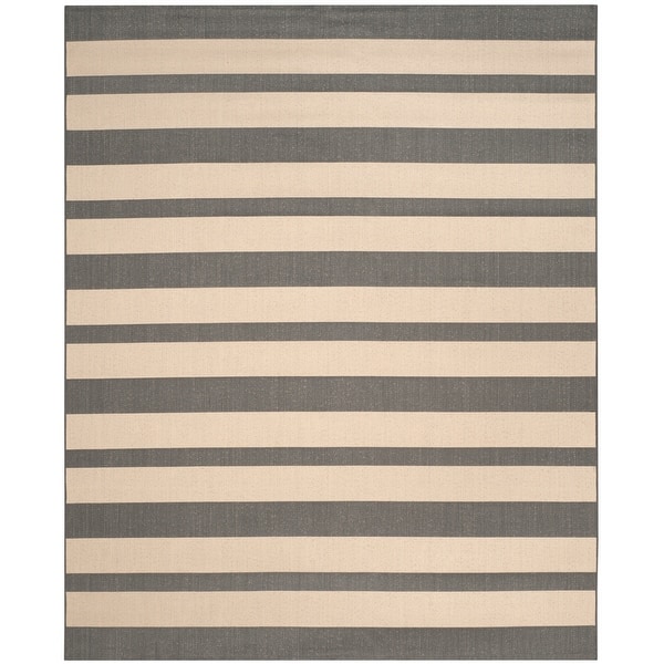 slide 2 of 4, SAFAVIEH Courtyard Heimgard Casual Rug 8' x 10' - Beige/Anthracite.