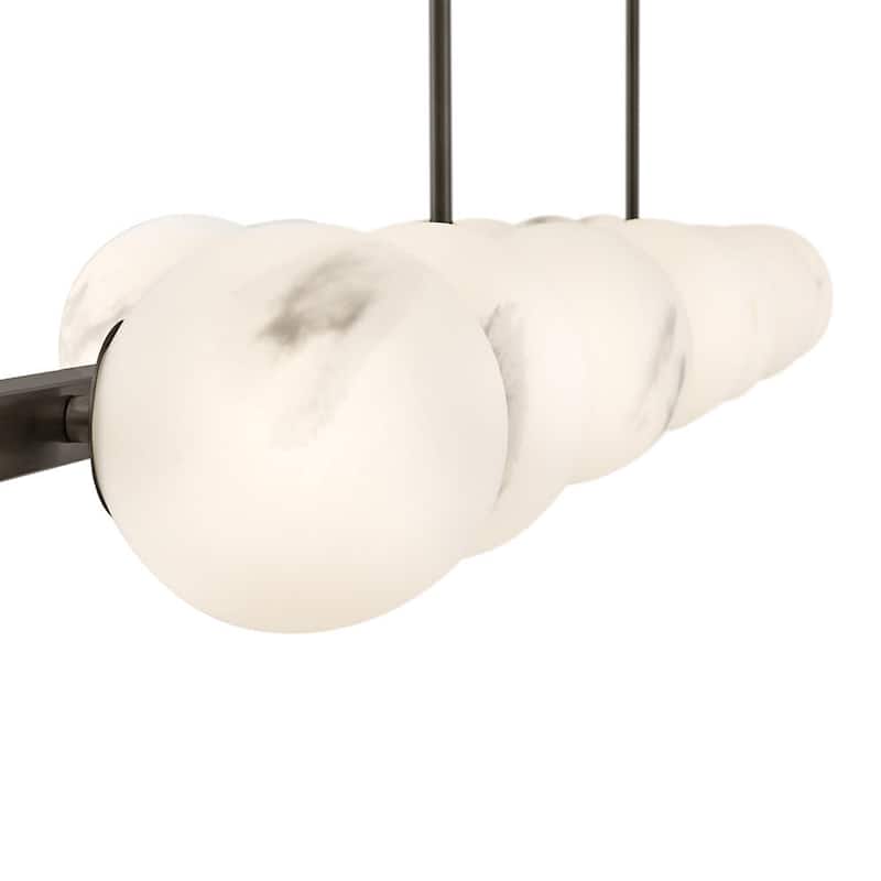 Fredrick Ramond FR41909 Selene 14 Light 74" Wide Linear Chandelier