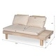 preview thumbnail 12 of 27, Christopher Knight Home - Topia Mid-Century Outdoor Sectional Sofa Set with Water-Resistant Cushions