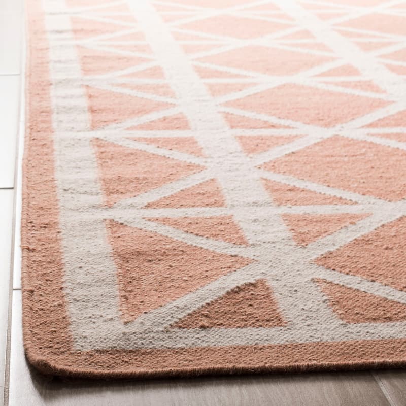 SAFAVIEH Handmade Flatweave Dhurries Vistina Modern Moroccan Wool Rug