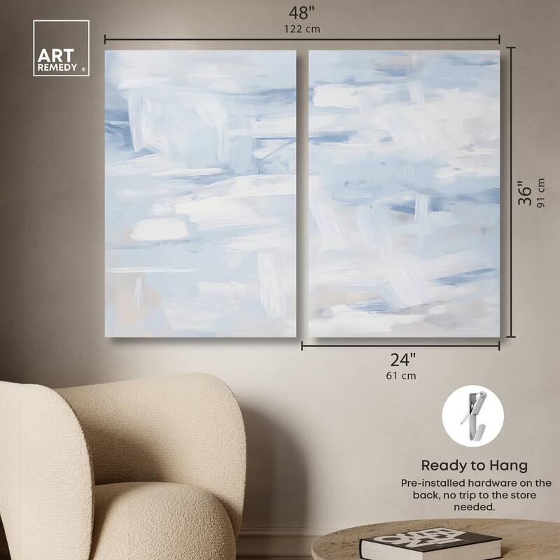 Frozen in Time II Canvas Set of 2 by Art Remedy, Gallery Wrapped