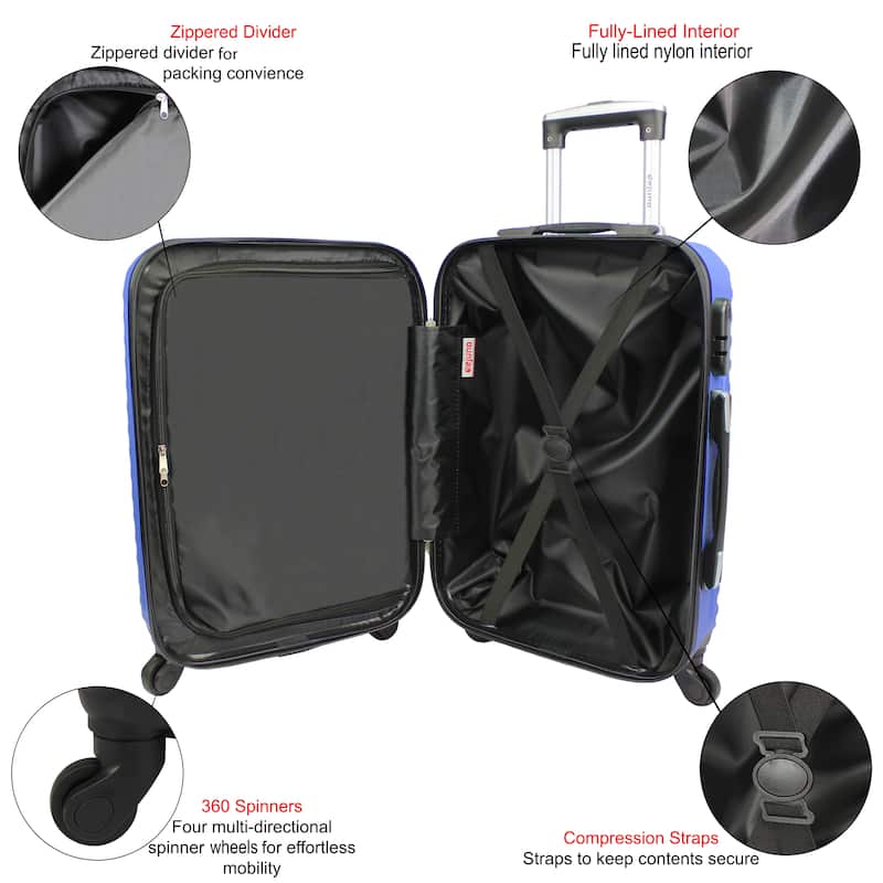 Craft Hardside 28-Inch Chequed Lightweight Spinner Luggage