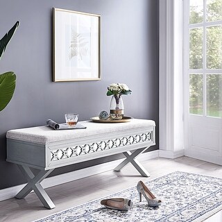Mirrored bench for deals bedroom