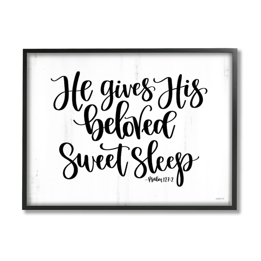 Stupell Religious Proverb Bible Verse Quote Grain Pattern Framed Wall Art, Design by Imperfect Dust - White