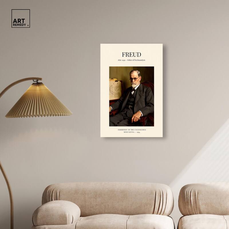 Father of Psychoanalysis Canvas by Art Remedy, Gallery Wrapped